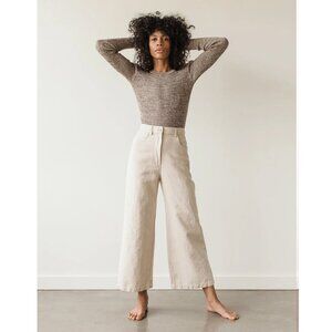 NWT First Rite Wide Trouser Stone XS Twill